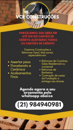 Vcr Construções e Reformas atendemos em Todo Rio de Janeiro e  Região dos Lagos - Você sonha é Nós Construímos 772161