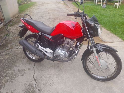 Vendo Honda Cg 160 Start Ano 2121 Km 28.000 Cor Vermelha  Única Dona 781231