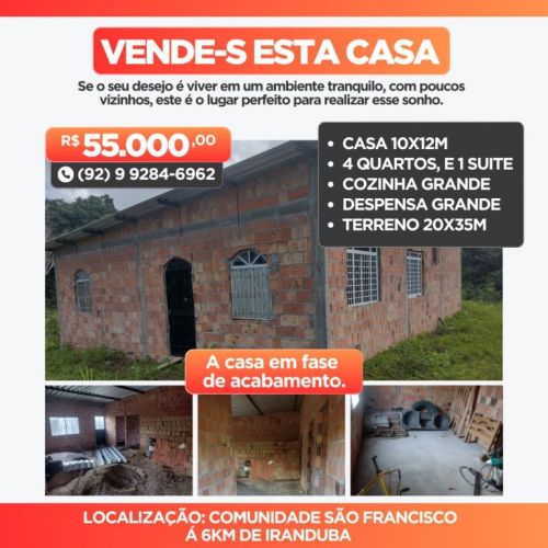 Vendo uma casa no Municipio Iranduba Am 761926