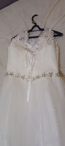 Vestidos de noiva renda sereia manga curta tamanho Xgg branco Produto novo - Importado - Nunca usado. 750456