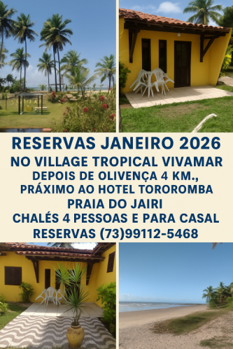 Village Tropical Vivamar – Chalés em Olivença Jairi 767898 Village Tropical Vivamar – Chalés em Olivença Jairi 767898
