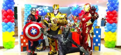 Vingadores personagens vivos cosplay Festa infantil Herois 786929