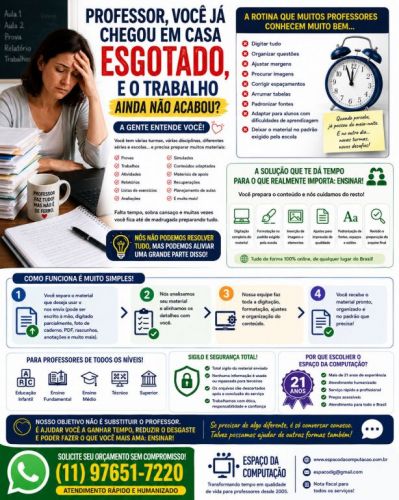 Você é professor e está levando trabalho pra casa todos os dias? 780106 Você é professor e está levando trabalho pra casa todos os dias? 780106