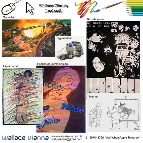 Wallace Vianna ilustrador desenhista autônomo freelancer Rj 745562
