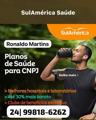 Whatsapp de Vendas Sulamérica em Vr 2499818-6262 705000