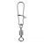 Pesca Kit 100 Peças Conector Girador Engate Rápido Snap Swivel Destorcedor Aço 33Mm 50Lbs 20Kg #3