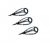 Kit Com 3Pcs Guia Passador Ponteiras Reparo Vara De Pesca Tipo Low Ride #8 Tube 3.2Mm