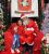 Visita Do Papai Noel Ação Do Natal No Supermercado E  Lojas  Papai Noel Na Ceia Do Natal 