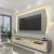 Rack Com Painel Para Tv Até 75 Polegadas Com Led Elegance Yescasa Cinzaoff White