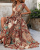 Vestido Swing  Longo Com Estampa De Paisley 